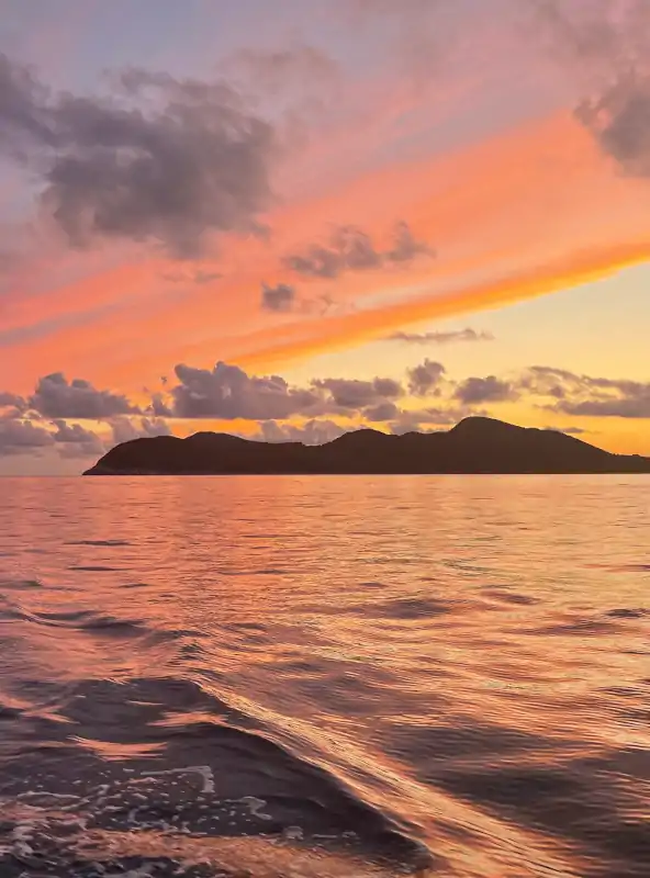lopud island sunset yacht